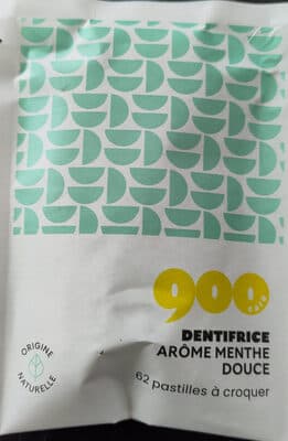 dentifrice arôme menthe douce