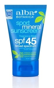 Alba Botanica Alba Botanica Sport Mineral Sunscreen Fragrance Free Lotion Spf 45