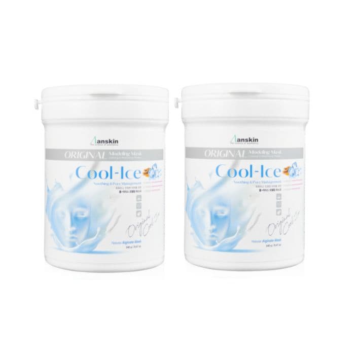 Anskin Modeling Mask - (240g) - Cool-Ice (2ea) Set (New)