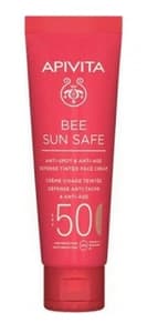 Apivita Bee Sun Safe Anti-Spot & Anti-Age Defence Tinted Face Cream Spf50