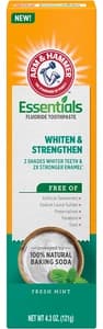 Arm & Hammer Essentials Whiten & Strengthen Fluoride Toothpaste, Fresh Mint