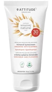 ATTITUDE Attitude Sensitive Skin Sunscreen - SPF 30 - Fragrance-free
