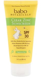 Babo Botanicals Clear Zinc Sunscreen Spf 30