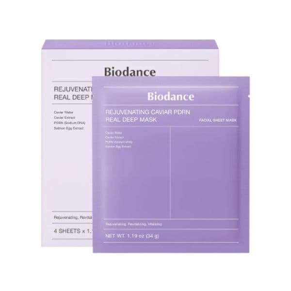 Biodance Rejuvenating Caviar PDRN Real Deep Mask - 4pcs