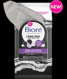 Biore Charcoal Micellar Makeup Removing Cloths