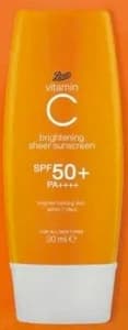 Boots Vitamin C Brightening Cheer Sunscreen SPF50+ Pa++++