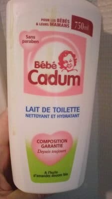 Bébé Cadum Lait de Toilette Nettoyant et Hydratant