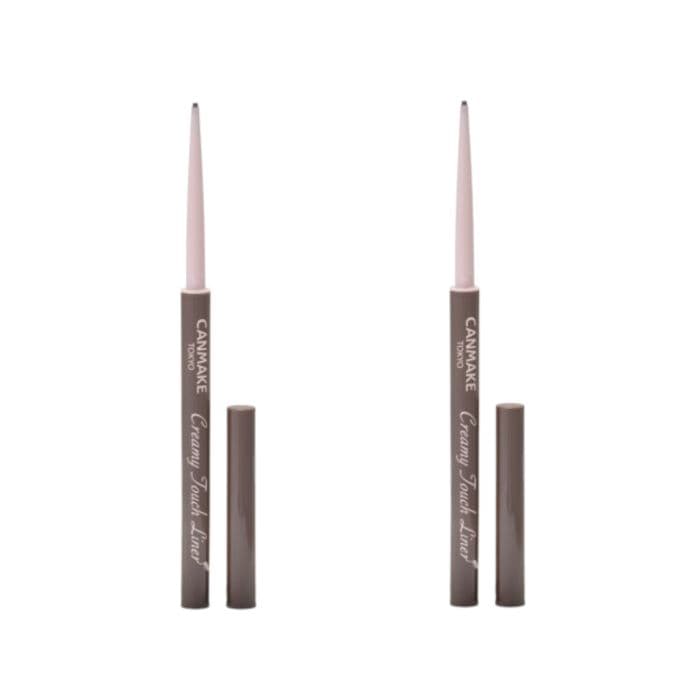 CANMAKE Creamy Touch Liner - 0.08g - 02 Medium Brown (2ea) Set