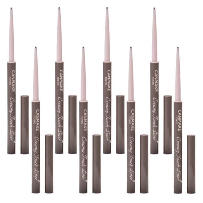 CANMAKE Creamy Touch Liner - 0.08g - 02 Medium Brown (8ea) Set