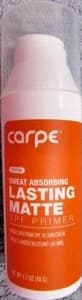 Carpe Carpe Sweat Absorbing Lasting Matte SPF Primer