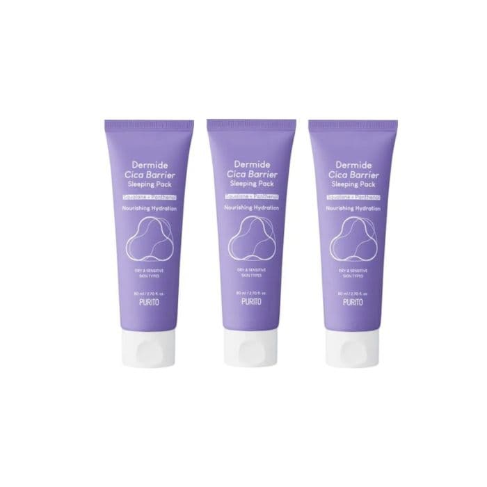 Purito SEOUL Dermide Cica Barrier Sleeping Pack - 80ml (3ea) Set