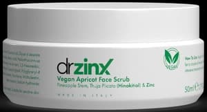 Dr ZinX Vegan Apricot Bromelain Facial Scrub & Mask Zinc + Thuja (hinokitiol)