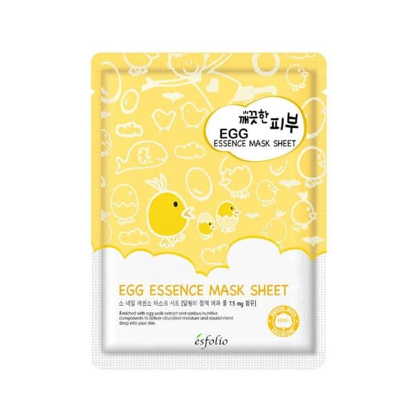 esfolio Pure Skin Egg Essence Mask Sheet - 10pc