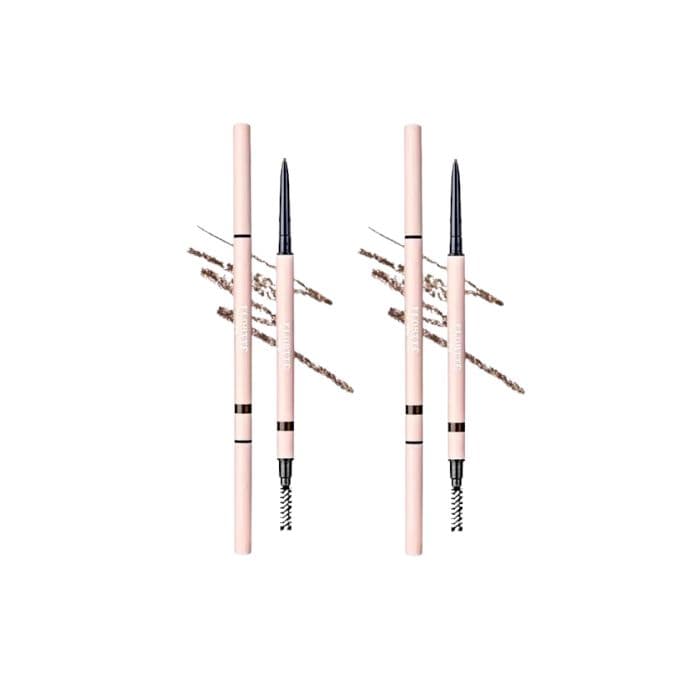 Flortte My Beautiful Password Eyebrow Pencil - 0.05g - B1 Medium Brown (2ea) Set