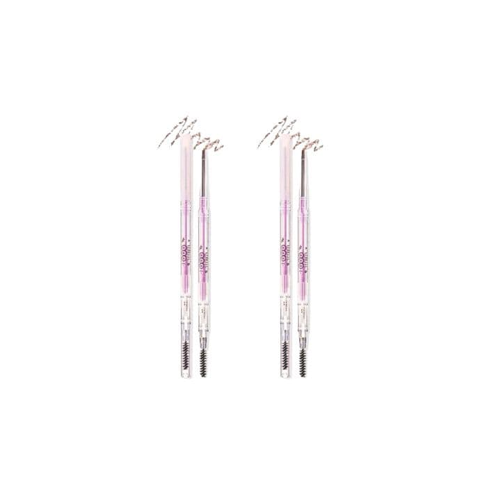 Flortte My Beautiful Password Eyebrow Pencil - 0.05g - M1 Medium Brown (2ea) Set