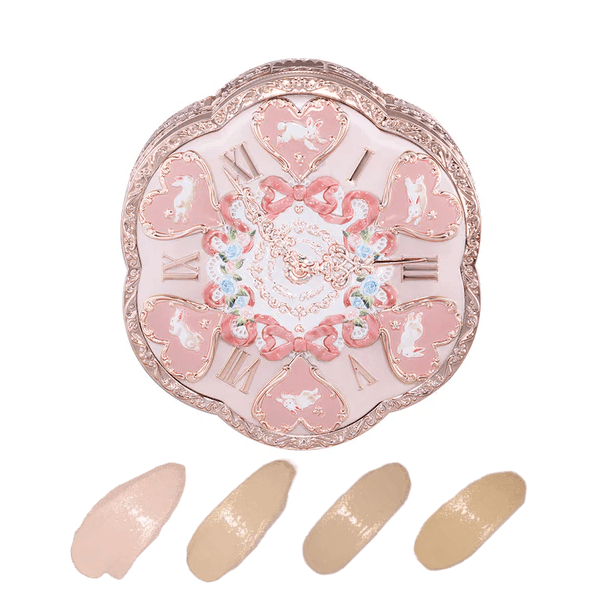 FlowerKnows Bunny Garden Cushion Cream Foundation - 03 Ribbon Pink (Case+Refill) - 16g