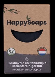 Happysoaps Gezichtsreiniger Bar – Houtskool En Eucalyptus