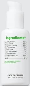 ingredients Face Cleanser