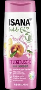 Isana liebt die Erde Pflegedusche Pfirsch