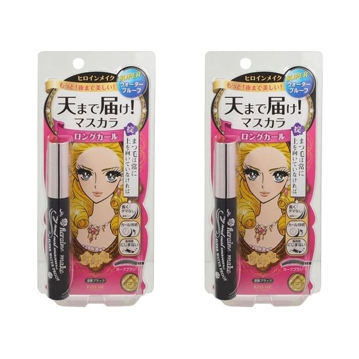 ISEHAN Kiss Me Heroine Make Long & Curl Super Waterproof Mascara - Black (2ea) Set