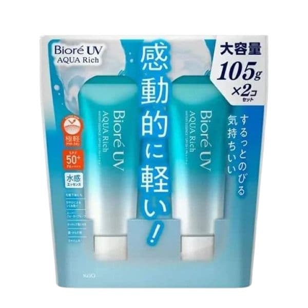 Kao Biore UV Aqua Rich Watery Essence SPF50+ PA++++ - 105g X 2