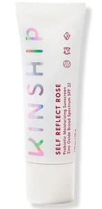 Kinship Self Reflect Rose Probiotic Moisturizing Sunscreen Zinc Oxide SPF 32
