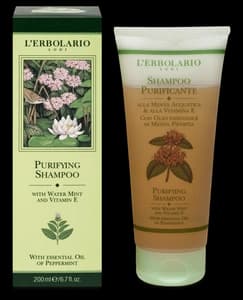 L'Erbolario Purifying Shampoo With Water Mint And Vitamin E
