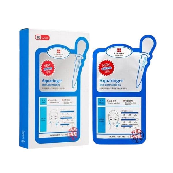 Leaders Aquaringer Skin Clinic Mask Rx - 10pcs