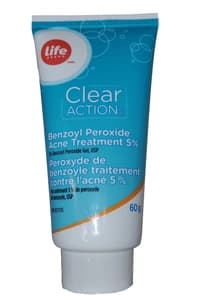 Life Brand Clear Action Benzoyl Peroxide Acne Treatment 5%