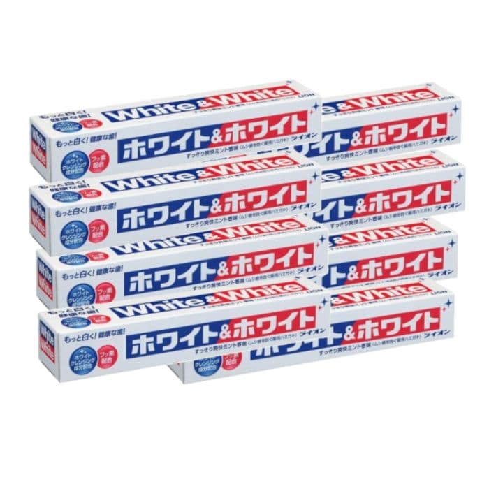 LION White & White Toothpaste (8ea)