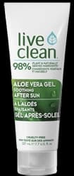 Live Clean After Sun Aloe Vera Gel