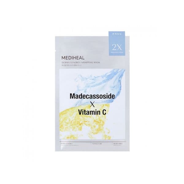 Mediheal Derma Synergy Wrapping Mask Sheet for Toning Care (Madecassoside x Vitamin C) - 1pc