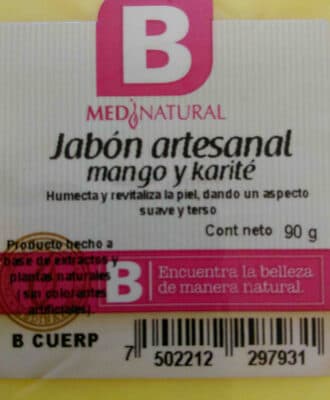 Medinatural Jabon artesanal mango y karité