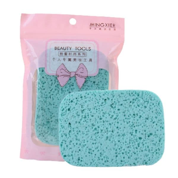 MINGXIER Face Cleaning Sponge - Blue - 1pc