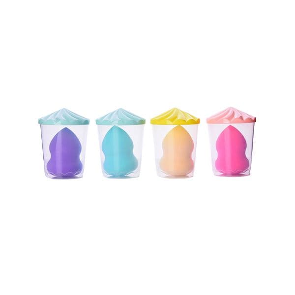 MINGXIER Makeup Blender Beauty Sponge - Gourd with Container (Random Colour) - 1 pc