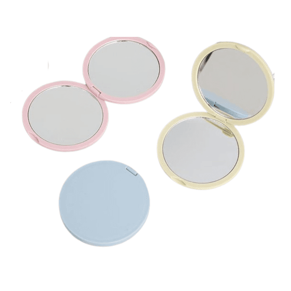 MINGXIER Round Pocket Mirror (Random Colour) - 1 pc