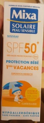 Lait Solaire Protection Bebe 1ères Vacances Spf50+
