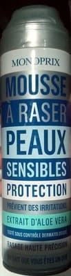 Mousse à raser peaux sensibles