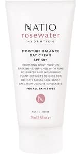 Natio Rosewater Hydration Moisture Balance Day Cream Spf 50+