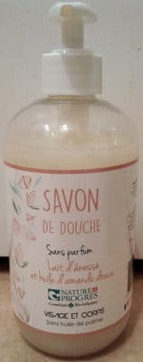 Savon de douche lait d'ânesse et huile d'amande douce