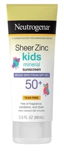 Neutrogena Neutrogena Sheer Zinc Kids Mineral Sunscreen Broad Spectrum Spf 50+