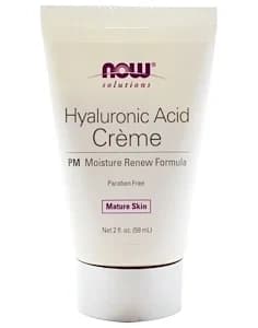 NOW Solutions Hyaluronic Acid Creme, Pm Moisture Renew Formula