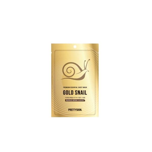 PRETTYSKIN Premium Essential Sheet Mask Gold Snail - 10pcs