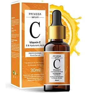 Priveda Priveda Vitamin C 20% + Vitamin E & Hyaluronic Acid Professional Face Serum