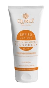 Qurez Qurez Mattifying Spf 50 Sunscreen With Sea Buckthorn, Aloe Vera And Vitamin E