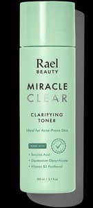 Rael Beauty Miracle Clear Succinic Acid Clarifying Facial Toner For Acne