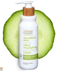 Raw Sugar Simply Body Lotion (Sensitive Skin) - Green Tea + Cucumber + Aloe Vera