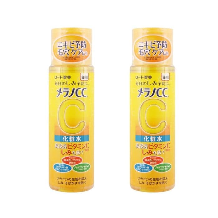 Rohto Mentholatum Melano CC Brightening Lotion (Japan Version) - Normal - 170ml (2ea) Set