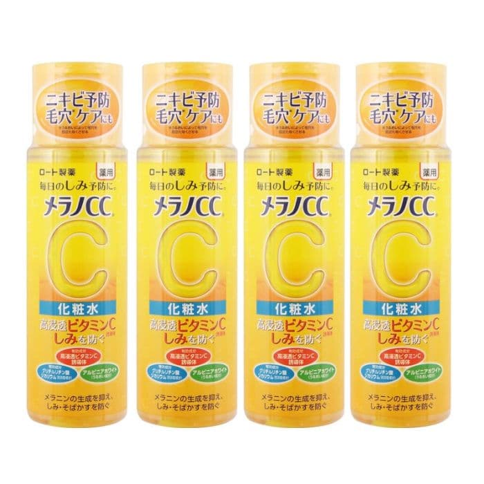 Rohto Mentholatum Melano CC Brightening Lotion (Japan Version) - Normal - 170ml (4ea) Set