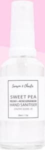 Samson & Charlie Sweet Pea Peony & Rose Geranium Hand Sanitiser